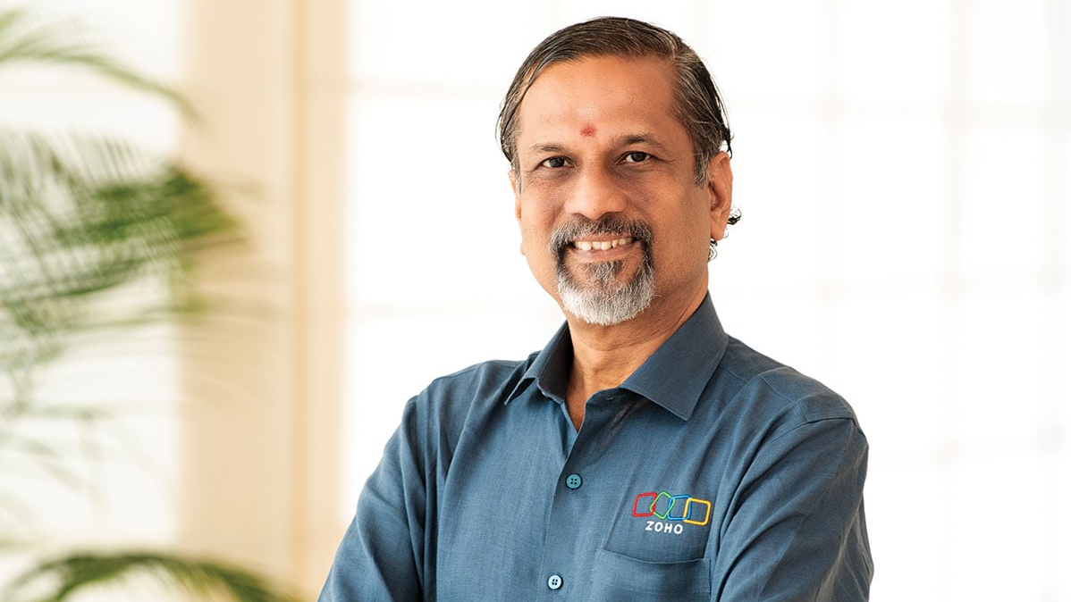 Sridhar Vembu,  Zoho founder,  Indian software entrepreneur,  SaaS leader India,  enterprise software Zoho,  rural development technology,  IIT Madras alumni,  Indian tech CEO,  cloud business applications,  Sridhar Vembu biography